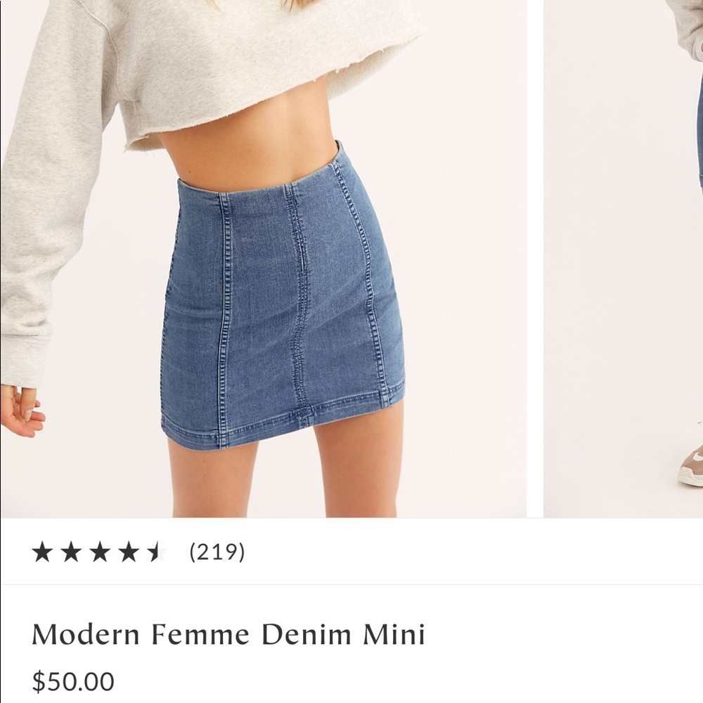 ❌SOLD❌ Free People Modern Femme Denim Mini